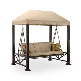 Lcm759b-rs Garden Winds Sullivan Point Swing Replacement Canopy Top Cover - Riplock 350 Beige