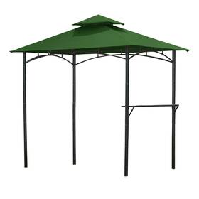 Lcm828g-rs Garden Winds Replacement Canopy Top Cover For Bamboo Look Grill Gazebo - Ripl