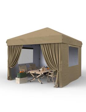 Garvee 199414209588 10x10 Pop Up Canopy Tent Outdoor Shelter 4-sidewall Gray