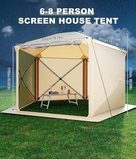 210d Garvee 629831944019 10x10ft Pop-up Screen Tent Gazebo Camping Oxford Patio Backyard