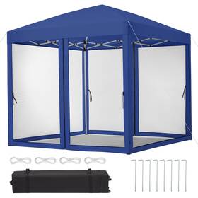 Hxlu85eql1pdghpihc7jdwecv Garvee 10x10 Ft Pop-up Gazebo Screen Tent With Mosquito Netting 4-sided Height