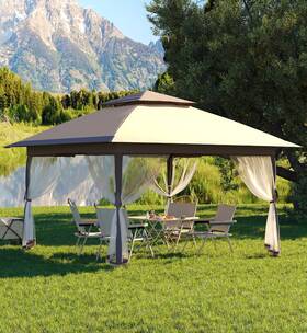 Scwh-pyq-garvee-02-529 Garvee 13x13ft Pop Up Gazebo Canopy Tent With Mosquito Netting Outdoor Gazebos For