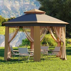 Ye46z42whuunlypmbsnd3gmee09 Garvee Pop Up Gazebo Screen Tent Hexagonal Instant With Mosquito Nett Inch