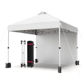 Garveelife 198290347698 10x10 Pop Up Canopy Tent Portable Instant Commercial With 1 Sidewall