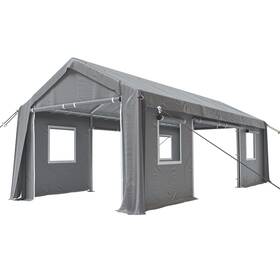 Garveelife 198290952335 Carport Canopy 12ftx20ft Heavy Duty Waterproof Portable Garage 4 Roll-up Doors