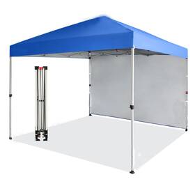 Garveelife 198723006093 10ft X Pop Up Canopy Tent Instant Portable Shelter With 1pcs Sidew