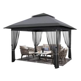 Garveelife 198723974606 12ftx12ft Softtop Gazebo Outdoor Pop Up With Mosquito Netting Party Te