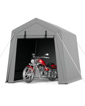Garveelife 199108096326 6 X 8 Ft Carport Storage Shed Portable Garage With Roll-up Zipper Door Heav