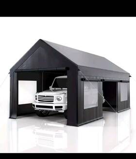 Garveelife 805107231040 12ft X 20ft Portable Heavy Duty Canopy Garage Tent Car Carport Shelter Steel Frame