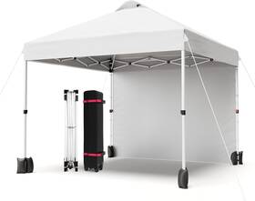 8k0feovilr6-yrn-fiaw Garveelife 10x10 Pop Up Canopy Tent Portable Instant Commercial 1 Sidewall