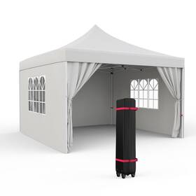 Garveelife 967706222362 Graveelife 10x10ft Pop Up Canopy Tent With 4 Sidewalls Portable Outdoor Cano