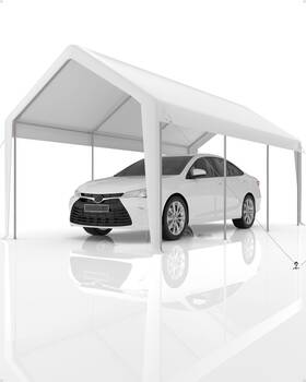 13ftx Garveelife 967721339076 20ftx 11ft Windproof Carport Top Cover Heavy-duty Garage Tent Shelter
