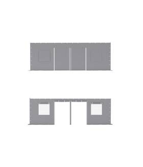 Garveelife 967722080908 2pcs 13ft X 25ft Carport Sidewalls Heavy Duty Garage Canopy Car Shelter 180g Si