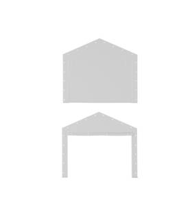 Garveelife 967722157440 10ft X 20ft Portable Carport Doors 2pcs White