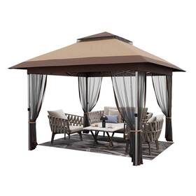 Dsrds6kpjnf7-qxivbbdkgc3aw8z Garveelife 12ftx12ft Softtop Gazebo Outdoor Pop Up With Mosquito Netting