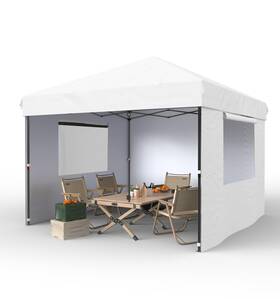 Fnmupkhzyqa57lqwj5rehwtvr8x Garveelife 10x10 Pop Up Canopy With Removable 3 Sidewalls - Easy Camping Tent On
