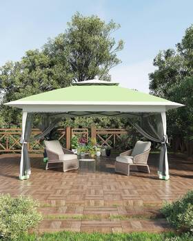 Fs12c38jcy Garveelife Canopy Tent 13x13 Pop Up Gazebo Easy Setup With 4 Sand Bags