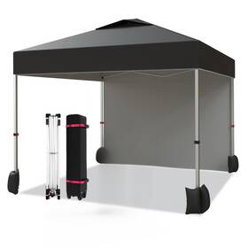 Hmlcie3mxasnyxhijc4gpwufp2cfg Garveelife 10x10 Pop Up Canopy Tent Portable Instant Commercial With 1 Sidewall
