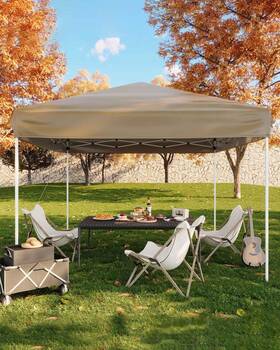 Jy33tfpc84 Garveelife 10x10 Pop Up Canopy Tent Outdoor With 3 Adjustable Height Easy