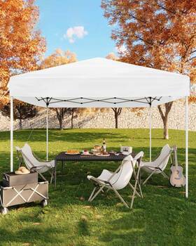 Jy33tftg6p-fs Garveelife 10x10 Pop Up Canopy Tent Easy With 3 Adjustable Height Outdoor Su