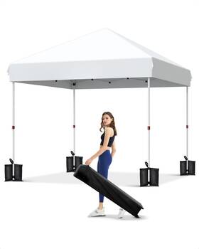 Xfz-438116dliy3sig4qygca Garveelife 10x10 Pop Up Canopy With One Button Push Setup Heavy Duty Outdoor