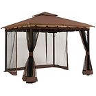 Gazebo Netting Canopy 10 X 12 Mosquito Insect Garden Tent Backyard Sitting 627154146653