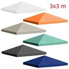 Gazebo Top Tent Cover Replacement 1 Tier Patio Canopy Outdoor Uv Sunshade 118.1inch