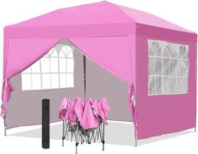 Gdy 313098680680 10x10ft Pop-up Paint Tent Pink Canopy Instant Shelter Portable Outdoo