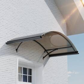 Hk-01-03 Ggnebai Awning For Door Entrance 48x63 Inch Round Arch Canopy With Alum