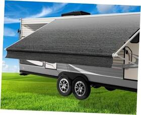 Fabric18ft2 Glamful 762668425044 Rv Awning Fabric Replacement 19.5oz Heavy-duty Vinyl 19ft Inch Camper