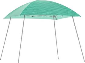 Gojooasis 680666773731 8x8 Ez Pop Up Canopy Tent Green Stripe Slant Leg Gazebo With Carry Bag