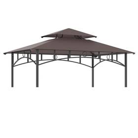 Gojooasis 757170770102 Grill Shelter Replacement Canopy Roof Fit For Gazebo 8ftx5ft
