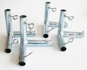 Golden Valley Tools & Tarps 645216036803 4pcs 3/4 3 Way Flat Corner Canopy Fitting Batting Cage - Fits Emt