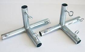 Golden Valley Tools & Tarps 726811190951 And 2pc 1 Flat 4 Way Edge Canopy Fitting/batting Cage