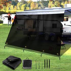 9ftx11ft3 Gopper 700721455591 Rv Awning Shade Screen With Zipper Inch Fabric Replacement Com