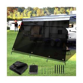 Rvawning8143 Gopper Rv Awning Shade Screen With Zipper 8ftx14ft3 Inch Fabric Repla... Fast Ship