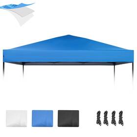 Jbt0025-blue1 Gotruth 10 Canopy Top Pop Up Tent Cover For Straight Leg Frame Waterproof