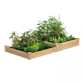 Greenes Fence 445054485404 4 Ft. X 8 10.5 Inch Original Cedar Raised Garden Bed