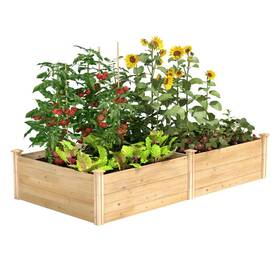 Greenes Fence 711181628753 4 Ft. X 8 17.5 Inch Original Cedar Raised Garden Bed