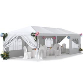 Gs-0083-0729 Greesum 10x30 Outdoor Canopy Heavy Duty Gazebo Shelter Party Wedding Bbq Events With