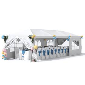 Gs-0083e-0305 Greesum 10x30 Outdoor Canopy With 6 Side Removable Walls Upgrade Patio