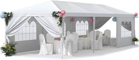 Gs-83-0513 Greesum 10 X 30 Outdoor Canopy Gazebo With 8 Removable Sidewalls Outside Water