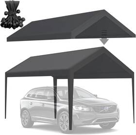 Grezone 445053272296 10x20 Carport Canopy Replacement Cover Heavy Duty Car Garage Tent Top Us