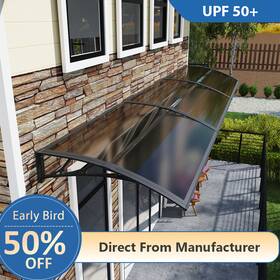 Ms01-3240-bb Guansu-cn 32inch X 40inch Eaves Canopy For Doorways Patio Window Awning Deck Porch Brown