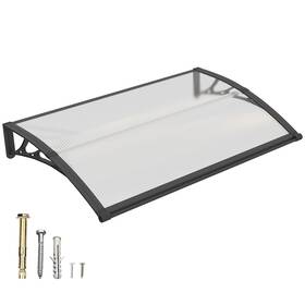 Ms01-4048-bb Guansu-cn Diy 40 Inch X48 Window Awning Canopy Polycarbonate Sheet Leak-proof Over Door