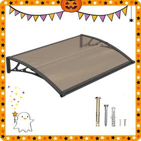 Ms02-3240-bb Guansu-cn 30 Inch X40 Awning Door Canopy Entrance Cover With Large Sink Leak Proof Brown