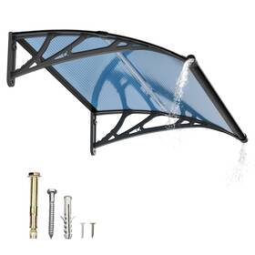 Ms02-4040-bl Guansu-cn 40 Inch X40 Diy Window Awning Canopy Over Front Door Polycarbonate Cover Large Sink