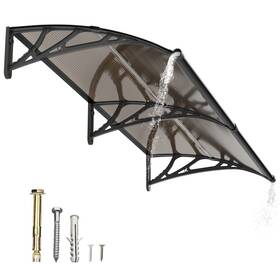 Ms02-4060-bb Guansu-cn Diy 40 Inch X 60 Window Awning Door Canopy Roof Cover With Large Drainage Sink Outdoor
