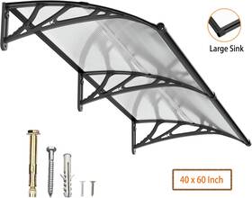 Ms02-4060-tb Guansu-cn Diy 40 Inch X 60 Window Awning Front Door Canopy Cover Yard Garden Outdoor Uv Proof