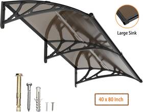 Ms02-4080-bb Guansu-cn 40 Inch X 80 Window Awning Door Canopy Roof Cover Patio Yard Garden Outdoor Uv Proof